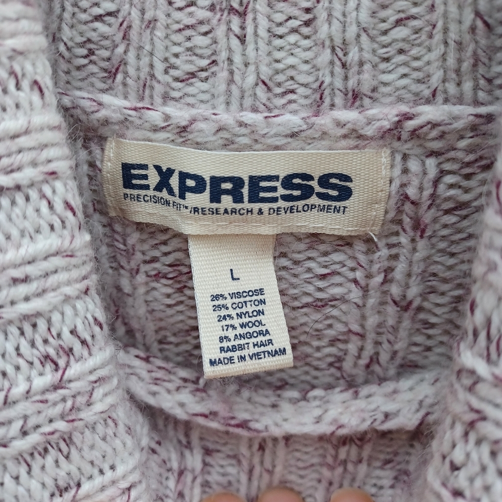 Express Woman's Size L Turtleneck Long Sleeve Swe… - image 7
